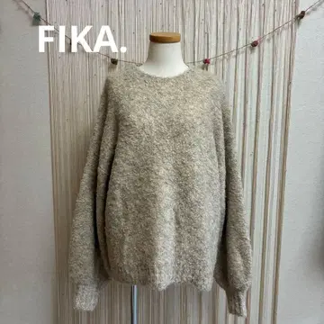 FIKA. YAMADAYA 베이지 오버 사이즈 니트 긴팔