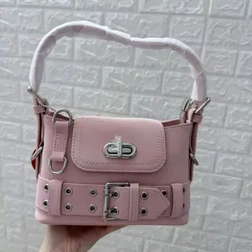 핑크 벨트 포함 숄더백