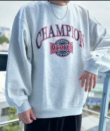 CHAMPION MCMXIX 그레이 맨투맨 L