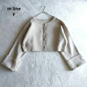 mline mystic 가디건 크롭 베이지 F 2way
