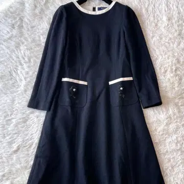 M'S GRACY 니트 저지 울 혼방 원피스 블랙 38