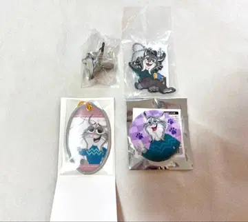 주토피아2 택 키링 복슬복슬 캔뱃지 패션 반지 파우버트