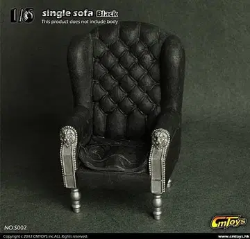 CM TOYS 1/6 BLACK SINGLE SOFA