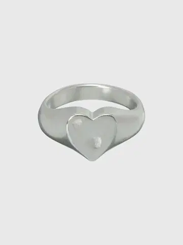 TEN. 하트 시그넷 반지 SV 5호