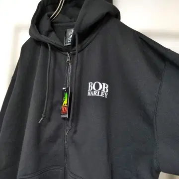 밥 말리 백 프린트 풀 집업 후드티 맨투맨 LL