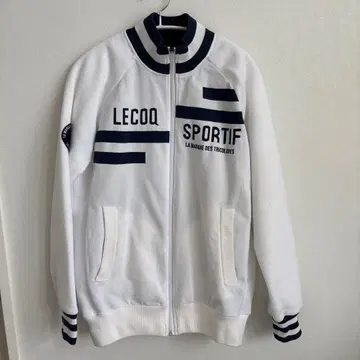 골프 겨울 남성용 LE COQ SPORTIF 화이트 자켓 M 르꼬끄