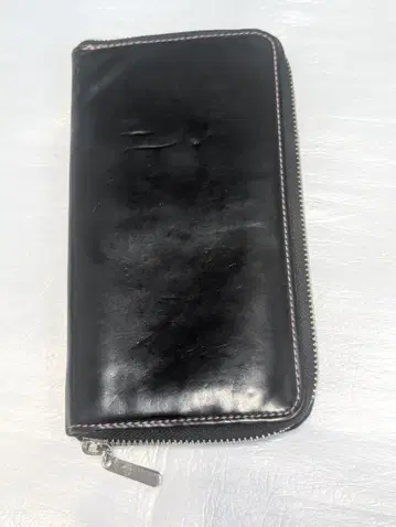 소메스 안장, 천연 가죽 (코도반), 콘티넨탈, 장지갑, 블랙