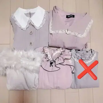 양산형 원피스 의류 4점 세트