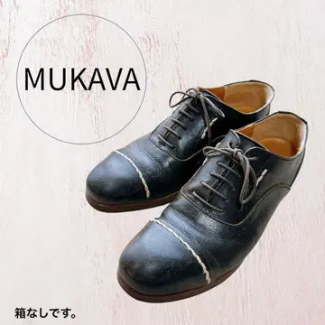 MUKAVA 블랙 레이스업 슈즈 904 HU394