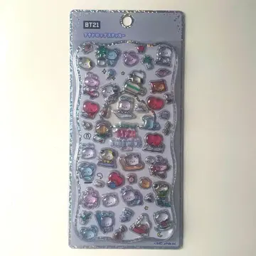 정품 BT21 프티 드롭 스티커