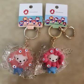 산리오 미야쿠미야쿠 키링 포차코 파스텔 클리어 2개