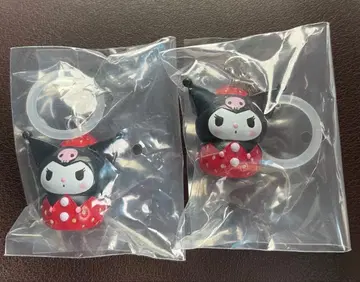 산리오 캐릭터즈 딸기 메지루시 액세서리 쿠로미 2개 세트