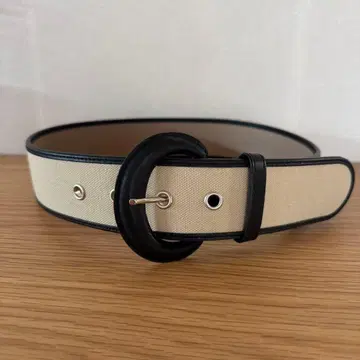 ANAYI 캔버스 콤비 와이드 벨트