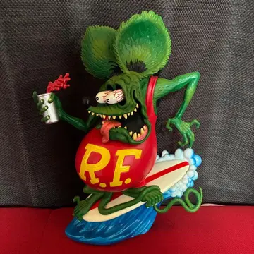 단종 Rat Fink Surf's up 동상 소프트 비닐