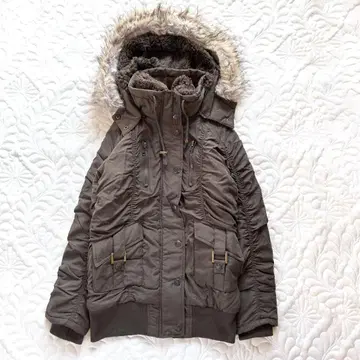 네오 모리걸 y2k 헤이세이 갸루 셔링 밀리터리 자켓 밑단 리브