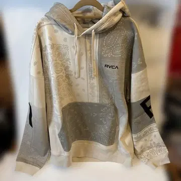 신상 RVCA 후드티 베이지 계열 사이즈:L