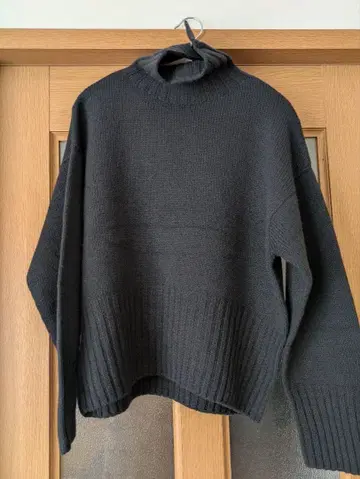 슬로브 이에나 블랙 터틀 니트