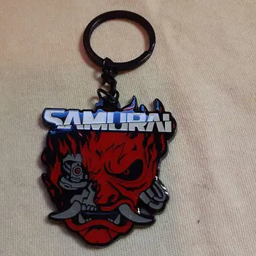 사이버 펑크 2077 SAMURAI 메탈 키링