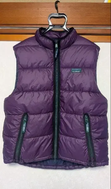 정품 L.L.Bean 라즈베리 다운 베스트 M 미사용 새상품 택 포함