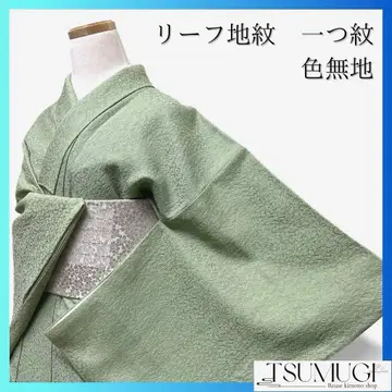 이로무지 히토츠몬 리프지몬 리프무늬 기모노 053a p
