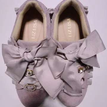 리즈리사 비쥬 벨트 통굽 스니커즈 핑크 L 사이즈