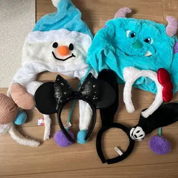 디즈니 팬캡 머리띠, 산리오 키티 등등