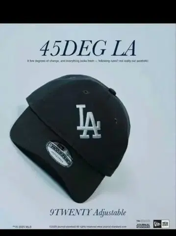 초레어 45DEG LA 블랙 캡 9TWENTY 다저스