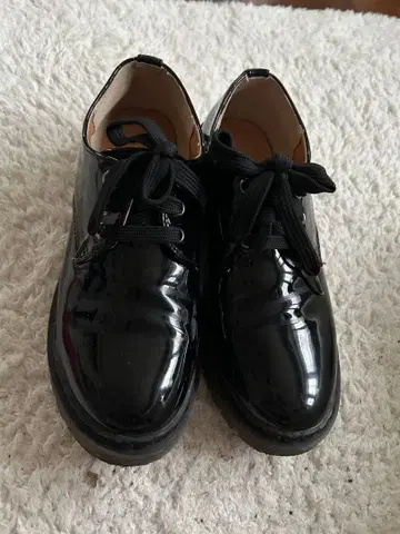 블랙 에나멜 로퍼 S 사이즈