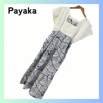 Payaka asana HEMP100% 인디고 발염 푸딩 원피스