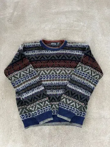 80s 빈티지 니트 HONORS x Wrangler 콜라보 레어