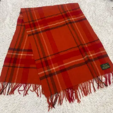 Finissage 체크 무늬 머플러 울