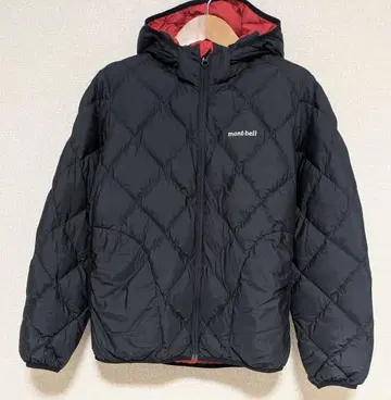 고품질 리버서블 다운 자켓 퀼팅 블랙 레드 몽벨