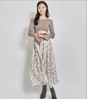 니트 원피스 도킹 원피스