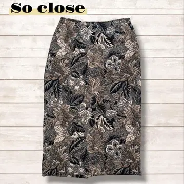 SYNTH 태피스트리 재규어 빈티지 타이트 스커트