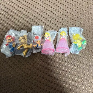 마리오 캐릭터 가챠가챠 피규어 6체 세트