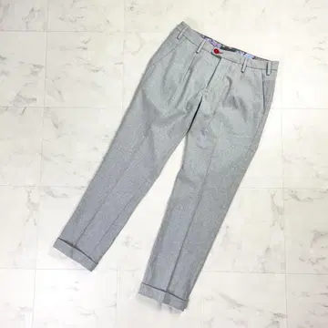 새상품급 바 로니오 더블 슬랙스 팬츠 이탈리아제 그레이 31*KD882