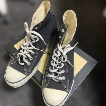 ANACONDA 블랙 하이컷 스니커즈