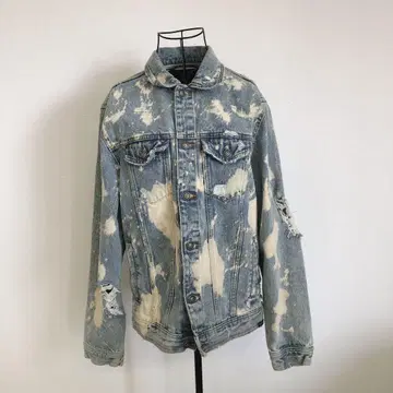 연말 세일 자라 1975 데미지 가공 데님 G 재킷 블리치 가공