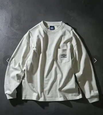 UMBRO 별주 Pocket 원포인트 로고 롱 슬리브 포켓 T