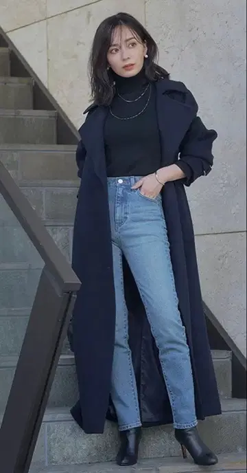 아뉴앙스 테이퍼드 데님 라이트 블루 S 1