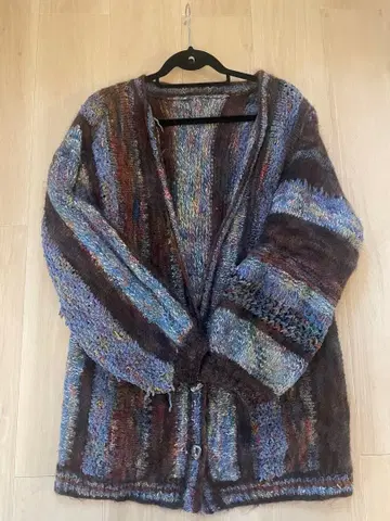 빈티지 멀티 컬러 가디건