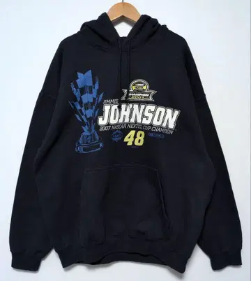 지미 존슨 NASCAR 2007 후드 맨투맨 L