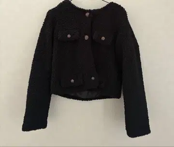 보아 노카라 자켓 블랙