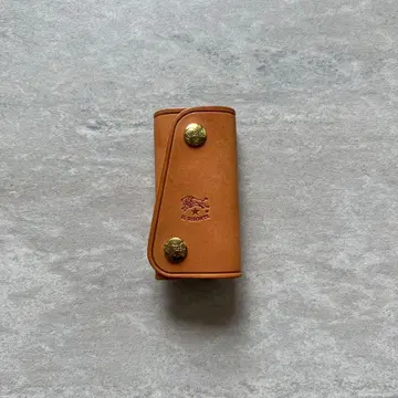 IL BISONTE 가죽 키케이스 브라운