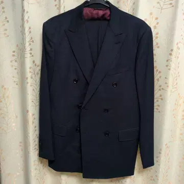 네이비 더블 브레스트 수트