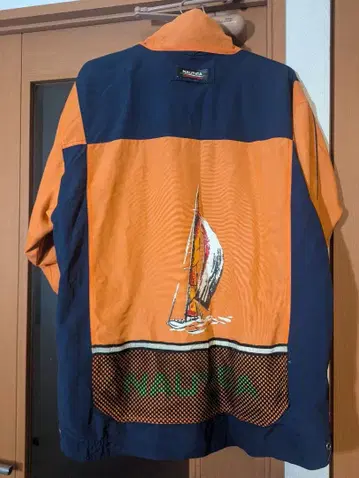 NAUTICA 세일링 자켓 오렌지/네이비