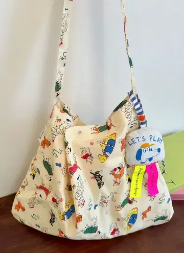 동물 프린트 숄더백