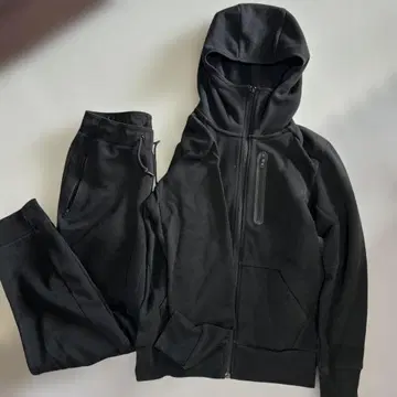 UNIQLO 블랙 풀 집업 후드티 S 사이즈