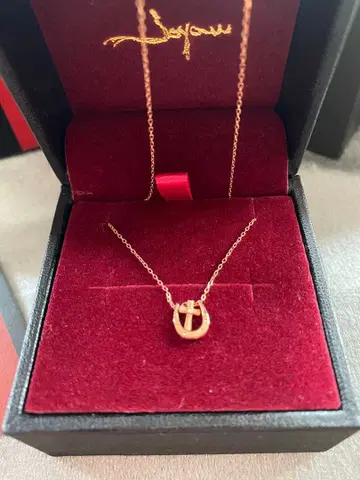 K10 골드 말발굽 모티브 목걸이 약 40cm