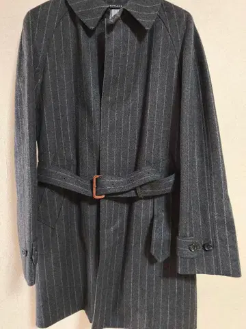 TOMORROWLAND 스트라이프 캐시미어 울 코트 M